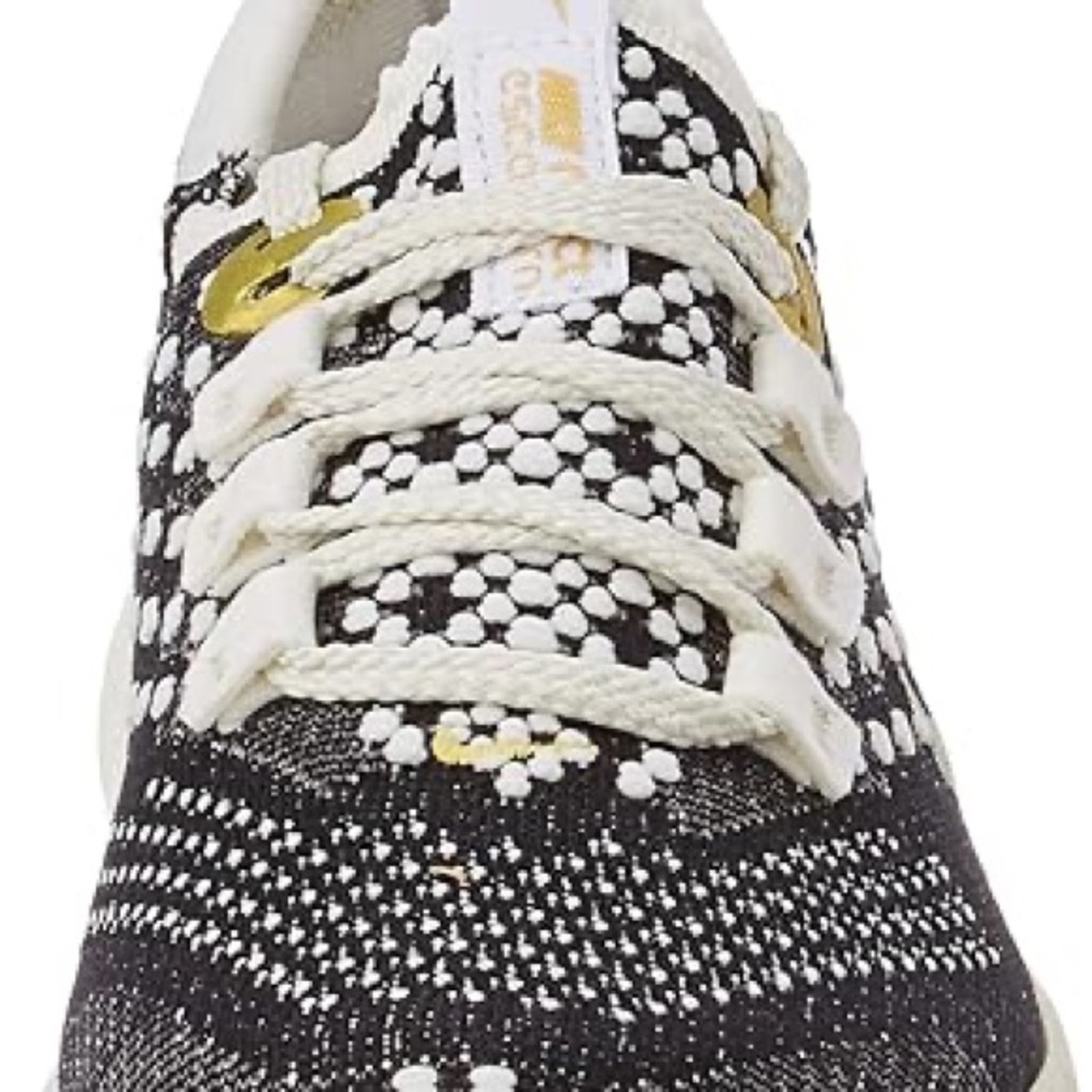 Nike Black and Cream Knit Sneakers with Yellow Accents - Picture 2 of 8